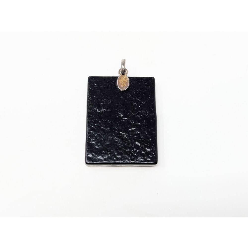 Abstract Rectangular Mosaic Glass Silver Foil Wea… - image 5